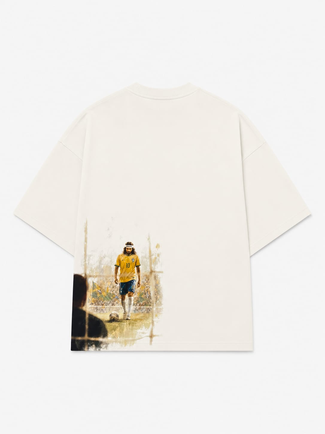 CAMISETA JESUS IS THE GOAT OFF WHITE