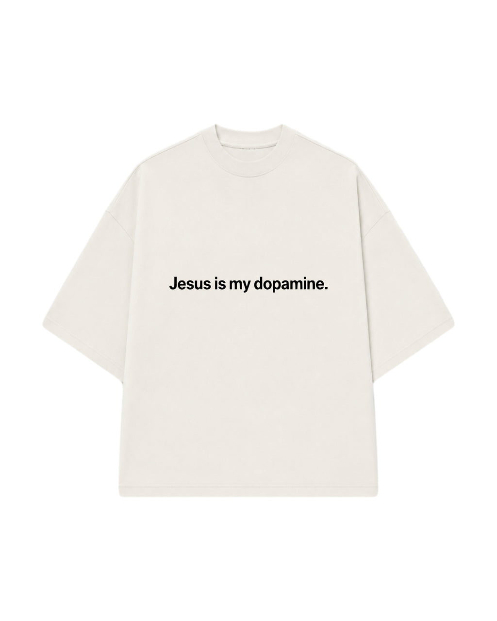 CAMISETA JESUS IS MY DOPAMINE OFF WHITE