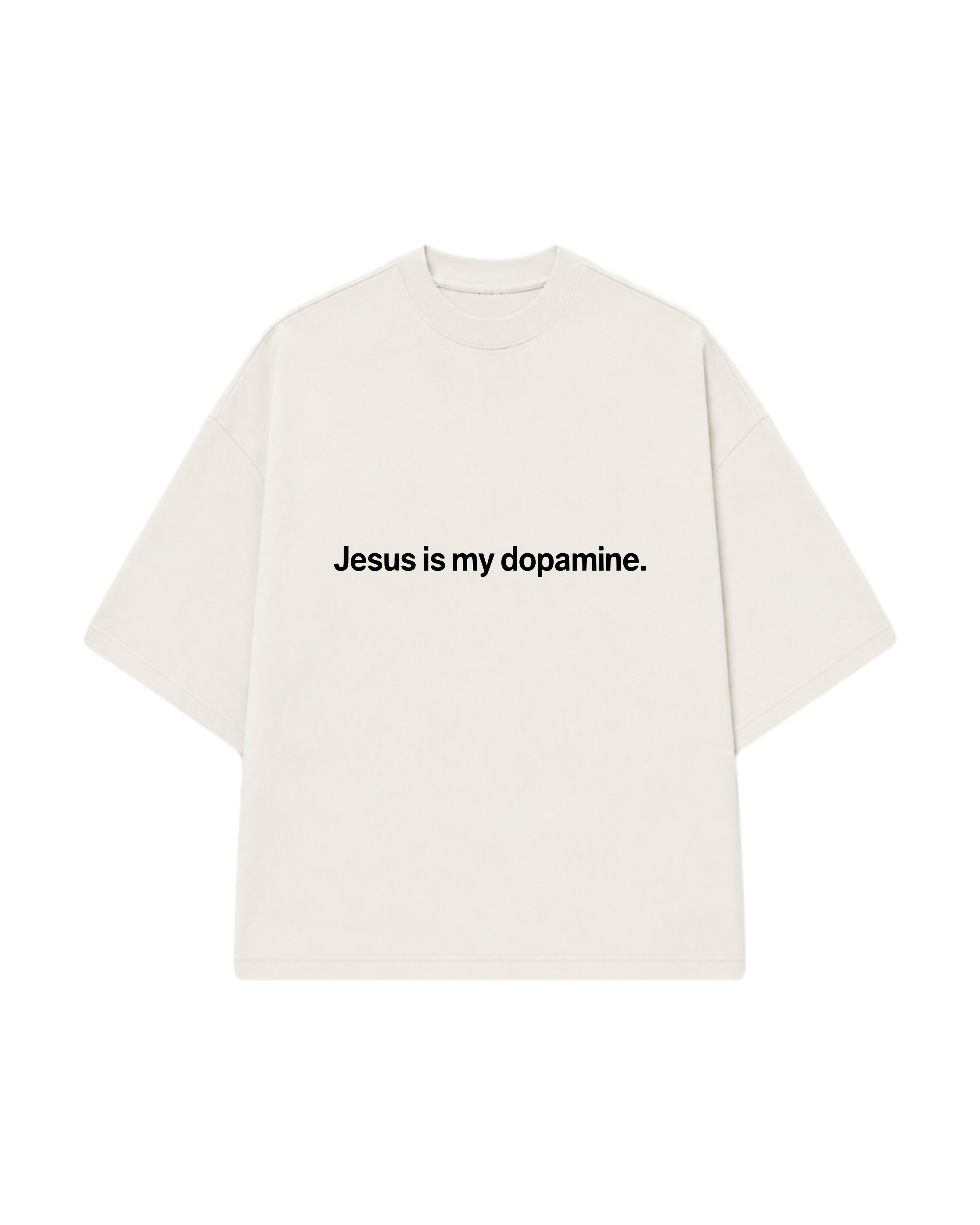 CAMISETA JESUS IS MY DOPAMINE OFF WHITE