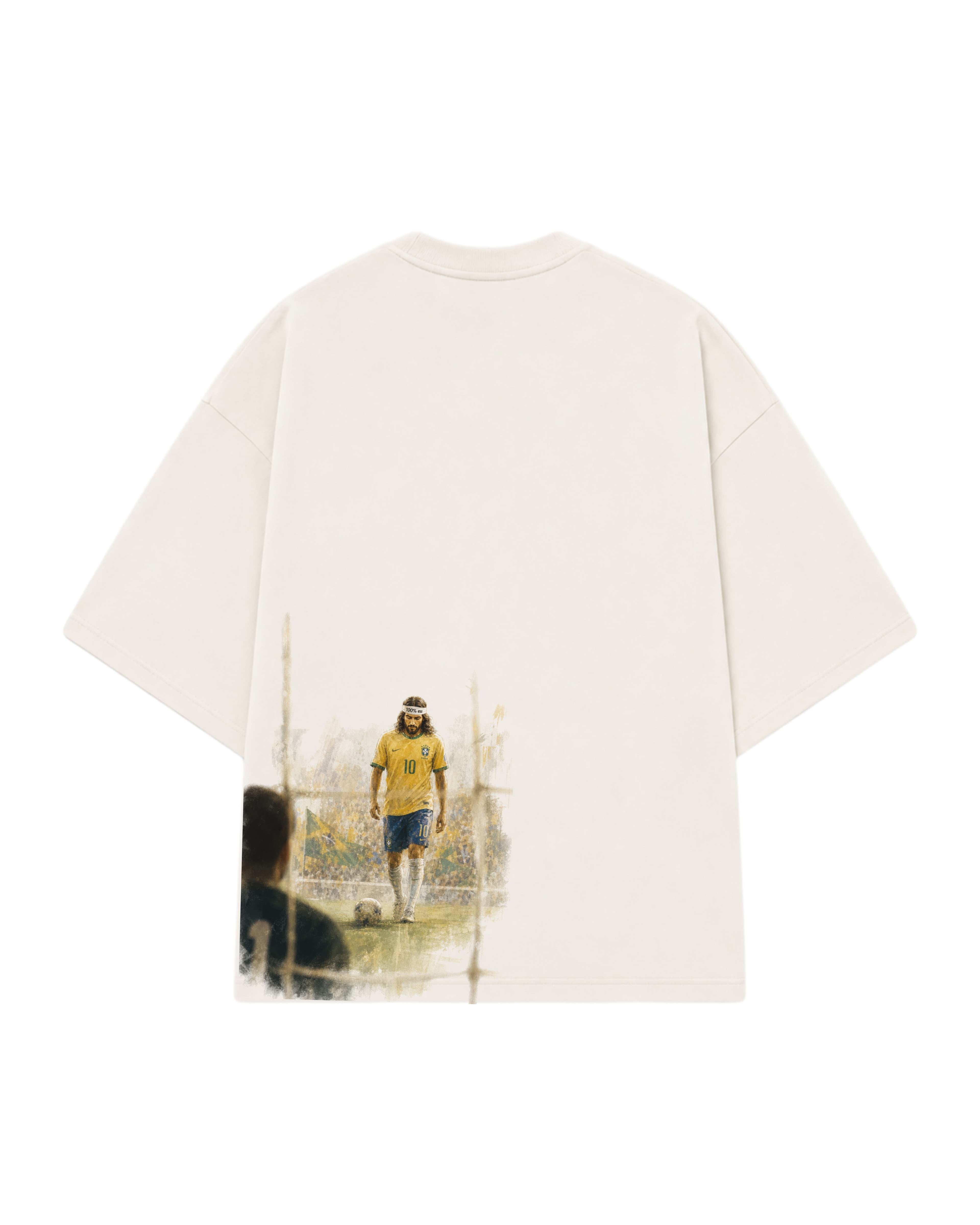 CAMISETA JESUS IS THE GOAT OFF WHITE