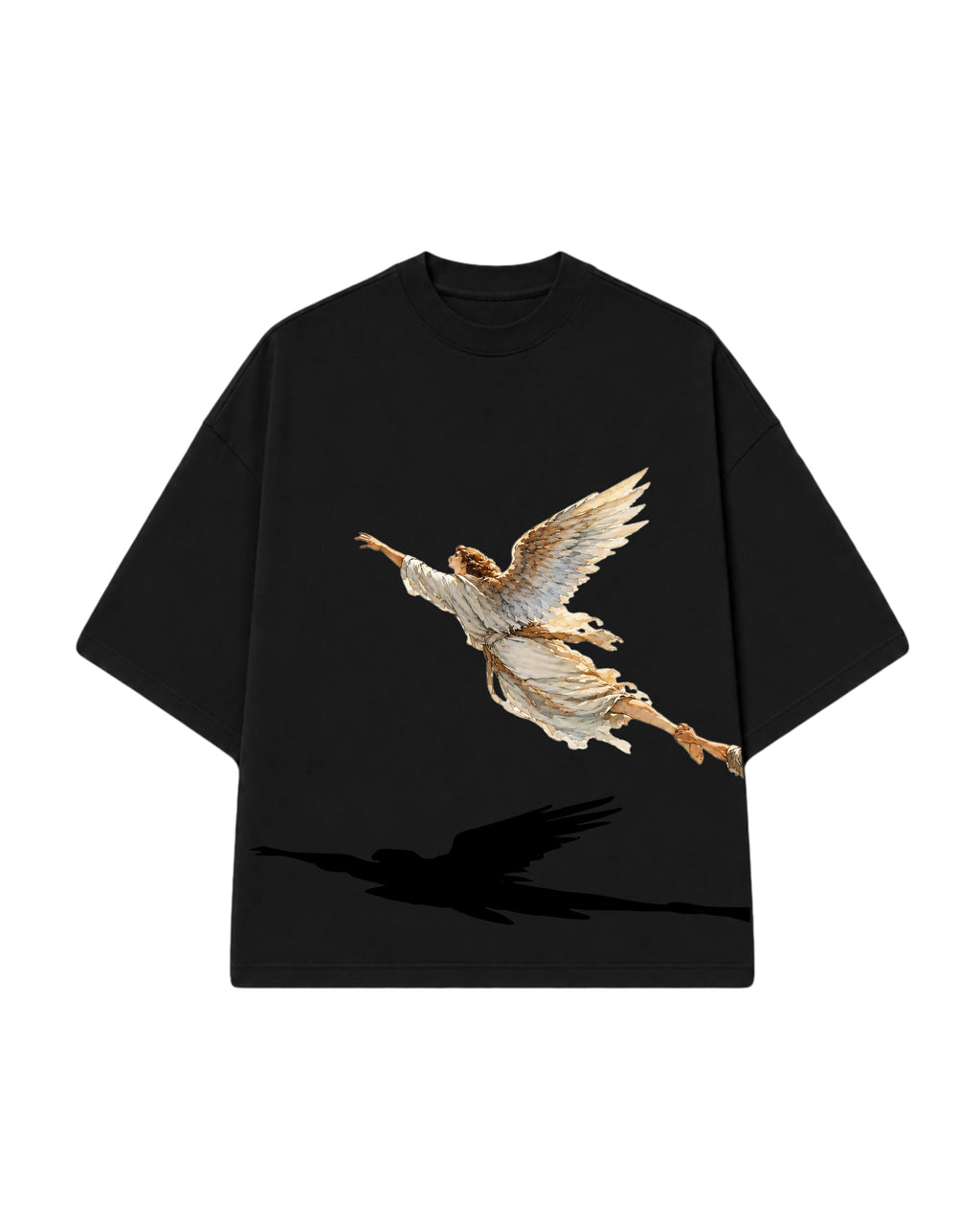 CAMISETA HEAVEN ANGELS GRANDE PRETA