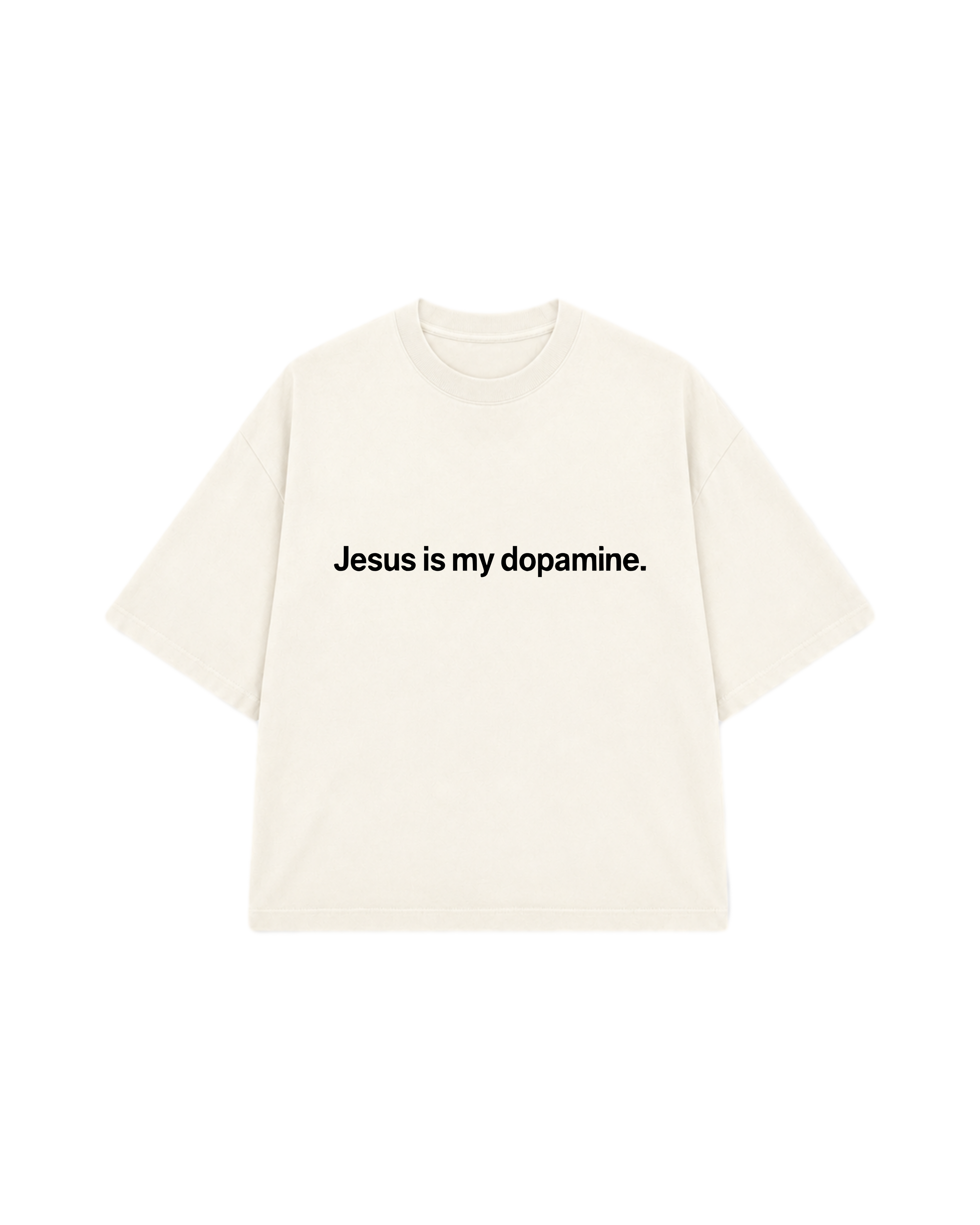 CAMISETA JESUS IS MY DOPAMINE OFF WHITE