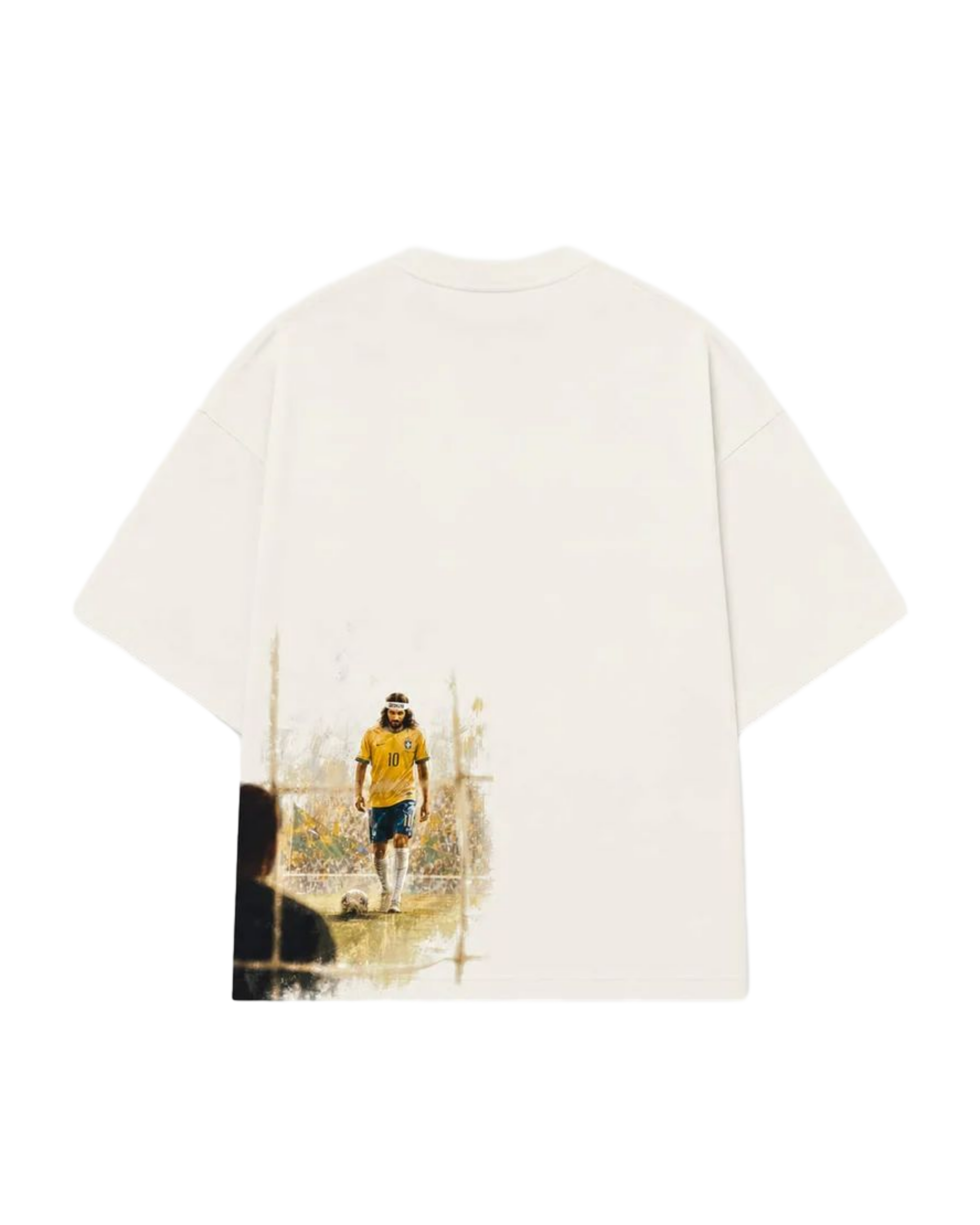 CAMISETA JESUS IS THE GOAT OFF WHITE