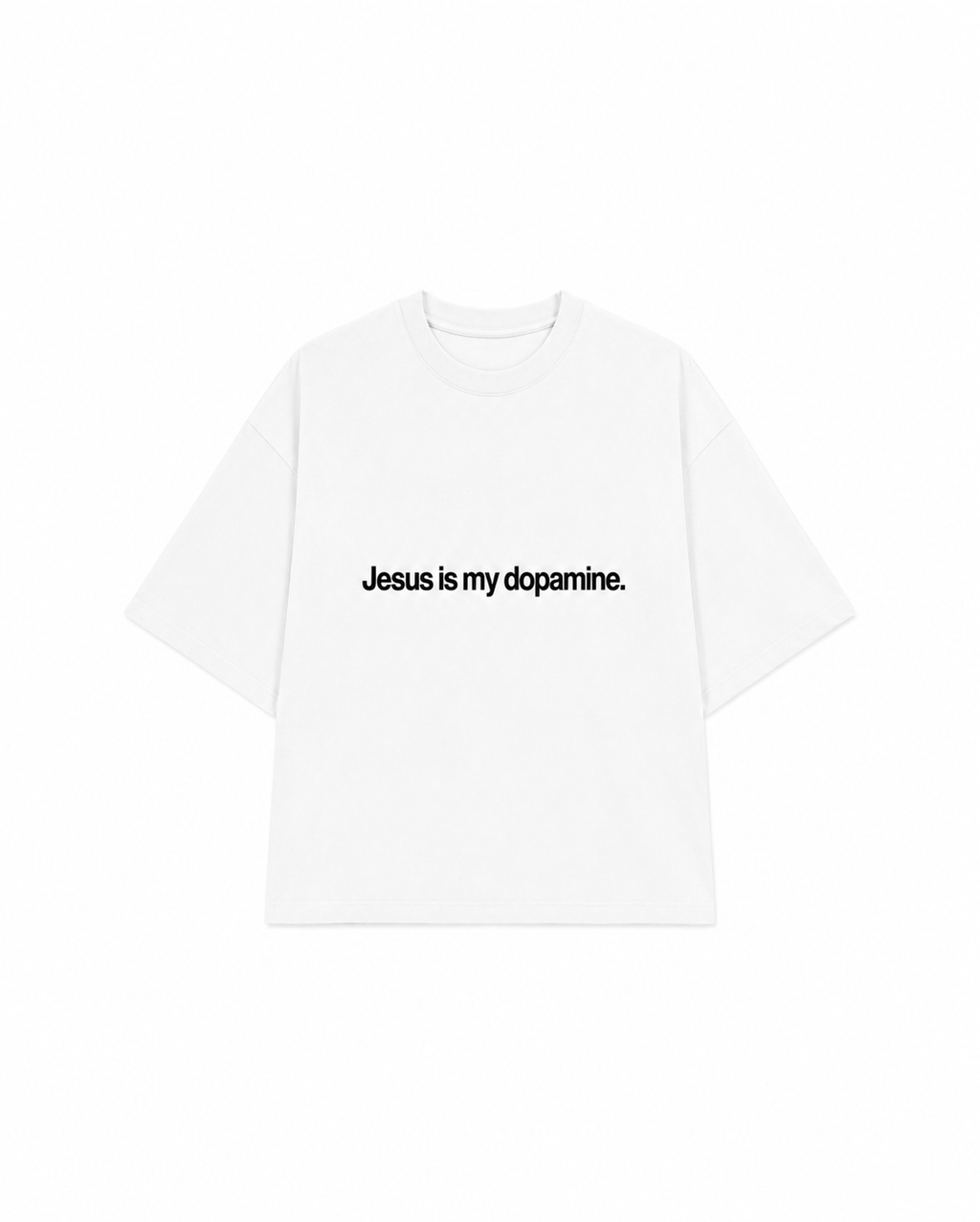 CAMISETA JESUS IS MY DOPAMINE OFF WHITE