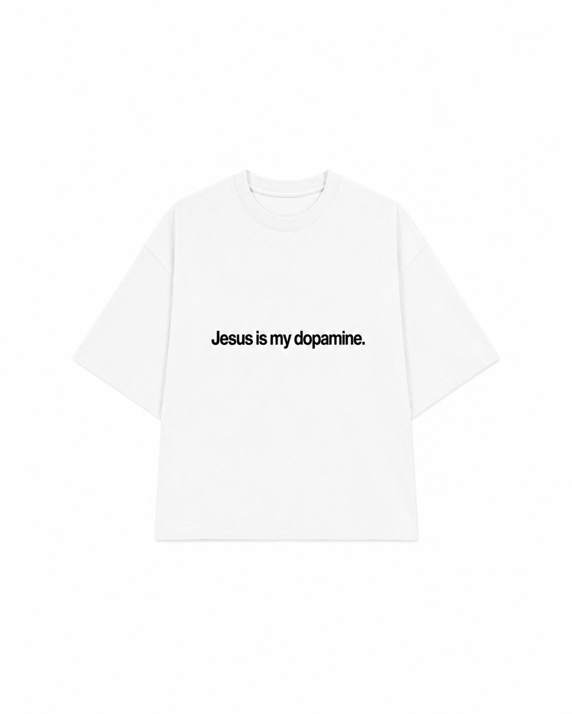 CAMISETA JESUS IS MY DOPAMINE OFF WHITE